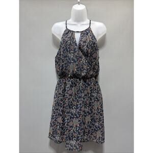 Sienna Sky Halter Neck Lined Paisley fit & Flare Dress Size L